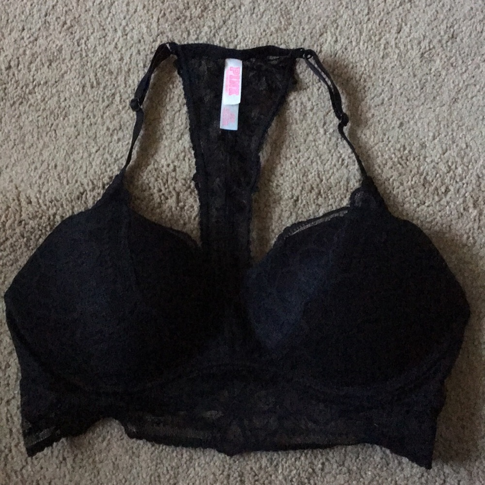 VS PINK Black Lace Bralette